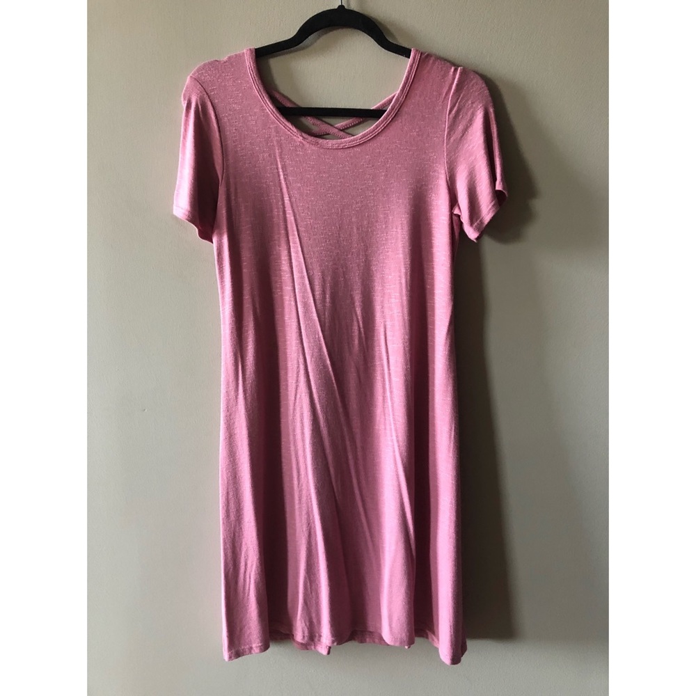 Pink t shirt dress